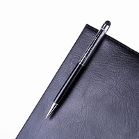 10 sztuk/partia Crystal Stylus Pen diamentowe długopisy biurowe długopis 2 w 1 kryształowy ekran dotykowy pióro do pojemnościowego ekranu 6